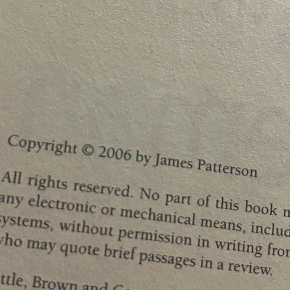 James Patterson 5th Horseman Book Novel Copyright 2006 - Picture 3 of 3